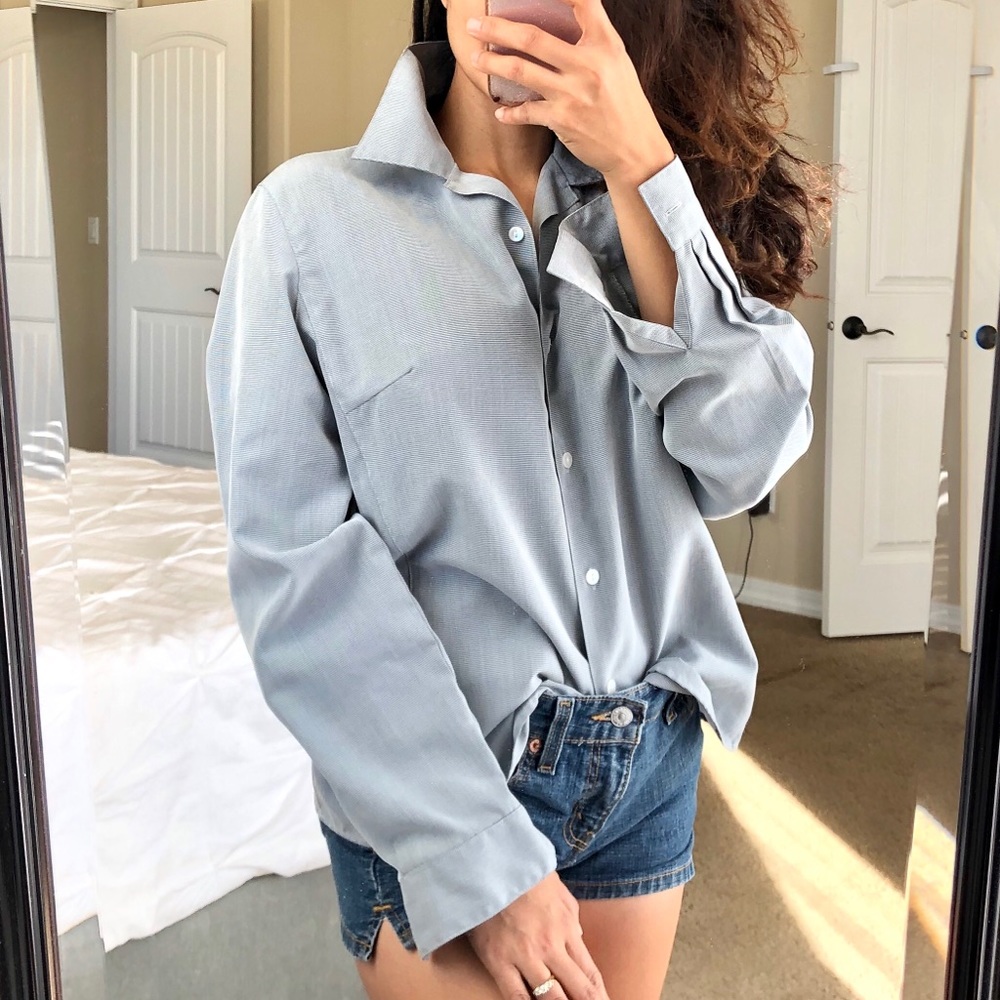 Vintage Pendleton Houndstooth Button Front Shirt - image 5